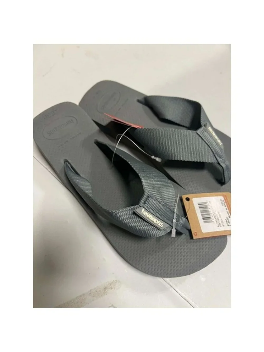 Havaianas Men's Unisex Urban Basic Flip Flops Steel Grey 9